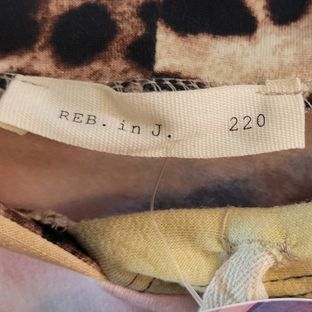 Tie Dye Hoodie w/ Leopard Print Hood - Picture 13 of 14